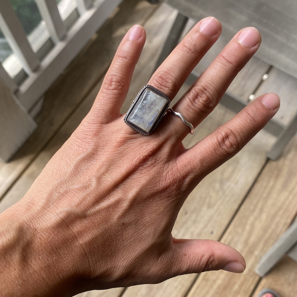 Moonstone Sterling Silver Ring